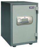 Electronic fire resistant safe