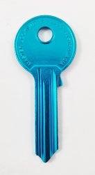 YA1 Blue key blank