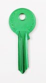 YA1 Green key blank