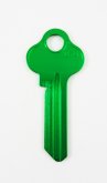 LW4 Green key blank